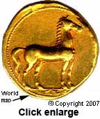 Карфагенская монета, как считают, с картой.