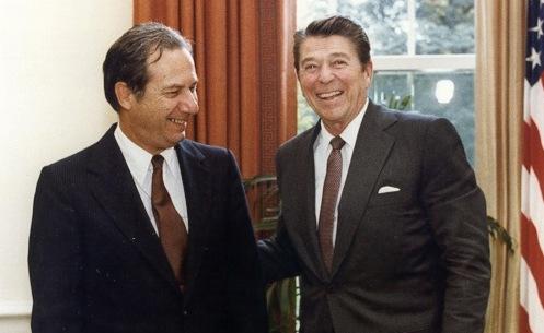 Файл:Murray Weidenbaum with Ronald Reagan 2 - Washington University photo.jpg