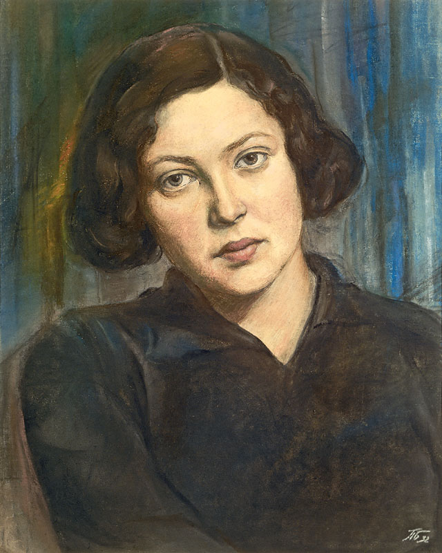 П. Белоусов. Портрет молодой женщины. 1932