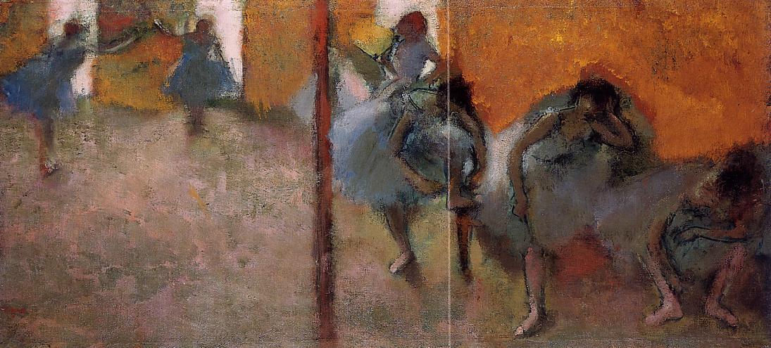 Degas - Dancers in a Studio, circa 1900-1905.jpg