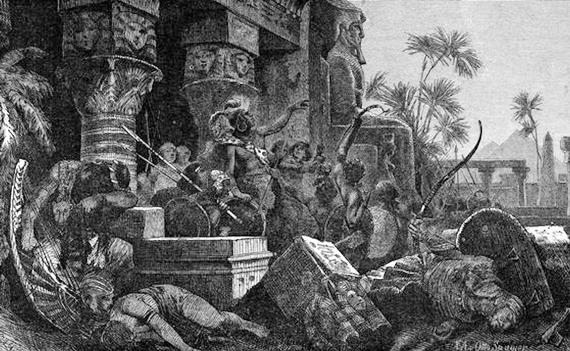 Hyksos invasion as imagined in the 19th century by Hermann Vogel.jpg