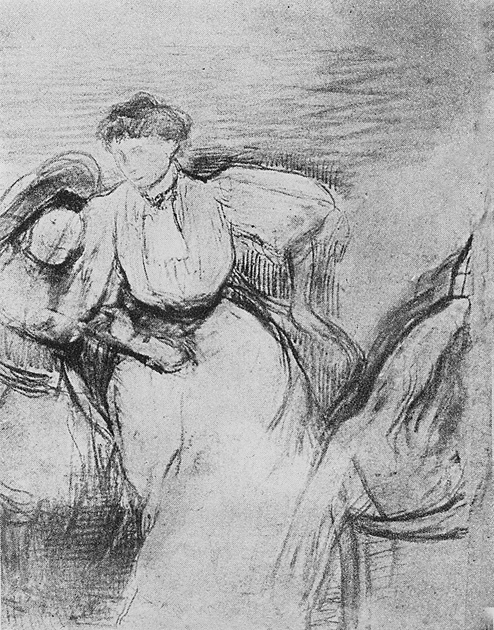 Femme en robe mauve assise dans un fauteuil ou Mme Alexis Rouart et ses enfants 2366.jpg