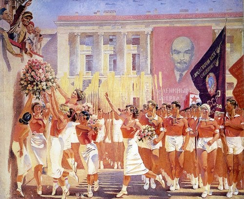 А. Н. Самохвалов Киров принимает парад физкультурников. 1935. ГРМ