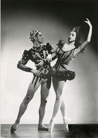 Александра Данилова и Леон Даниэлян на съемках фильма о русском балете Монте-Карло. 1948 г.