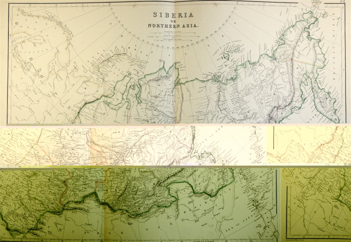 Карта Сибири XVIII века