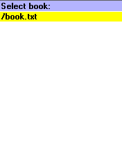 Список книг, упакованных в мидлет.