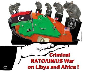 Карикатура на войну в Ливии