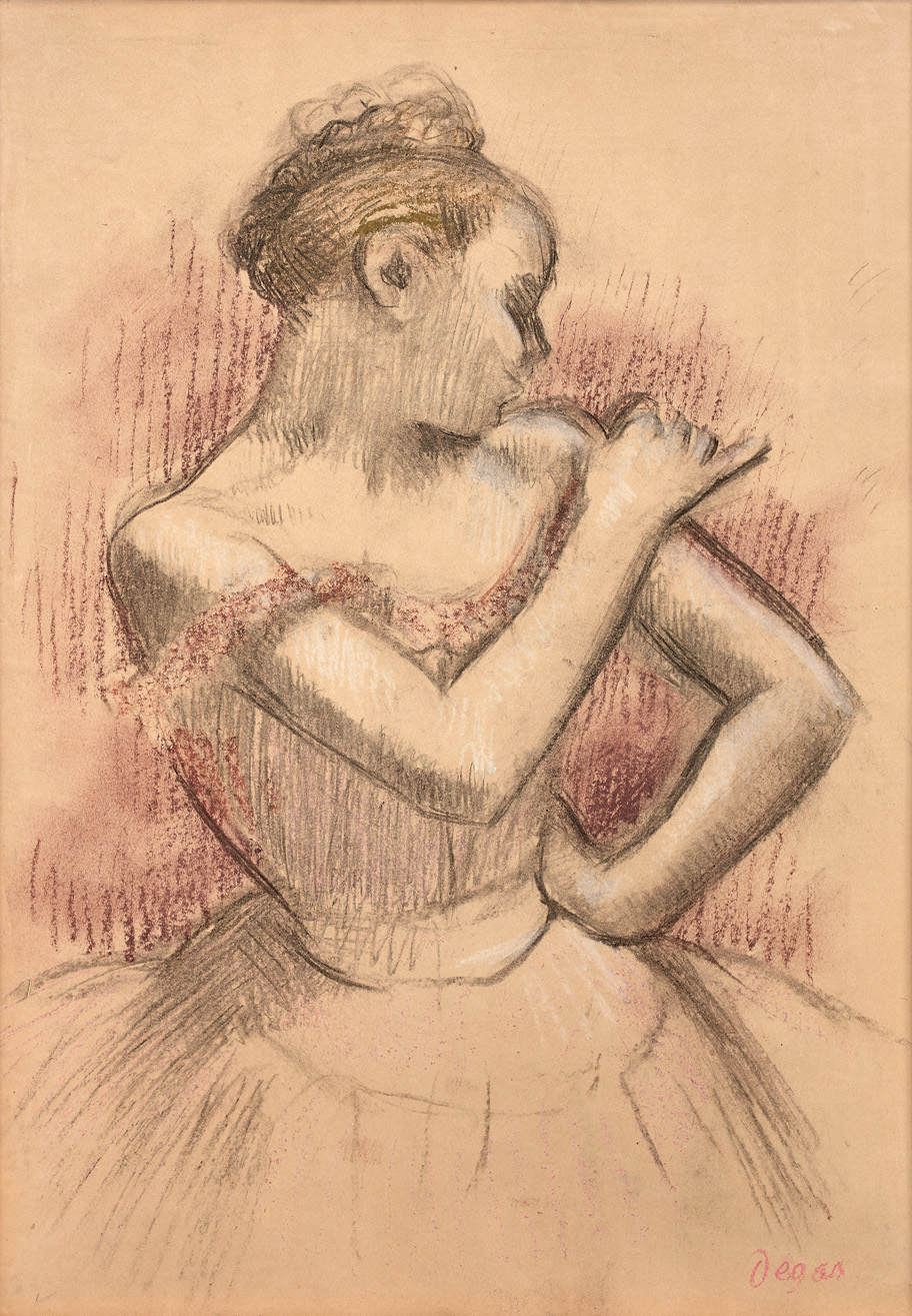 Danseuse ajustant son épaulette 2287.jpg