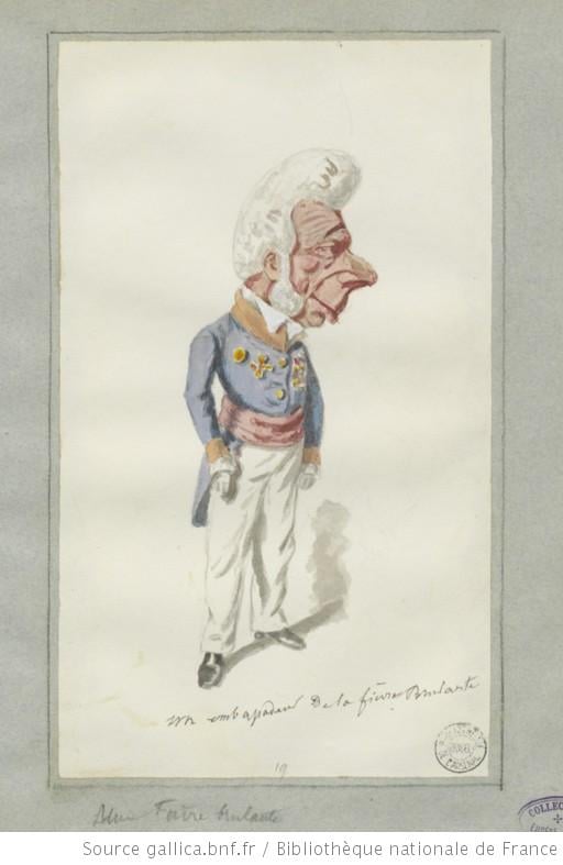 Актёр Поль Грассо в роли графа Ренардоффа, пьеса «Жар» (Une fièvre brûlante) Мельвиля и Назеля (1847)