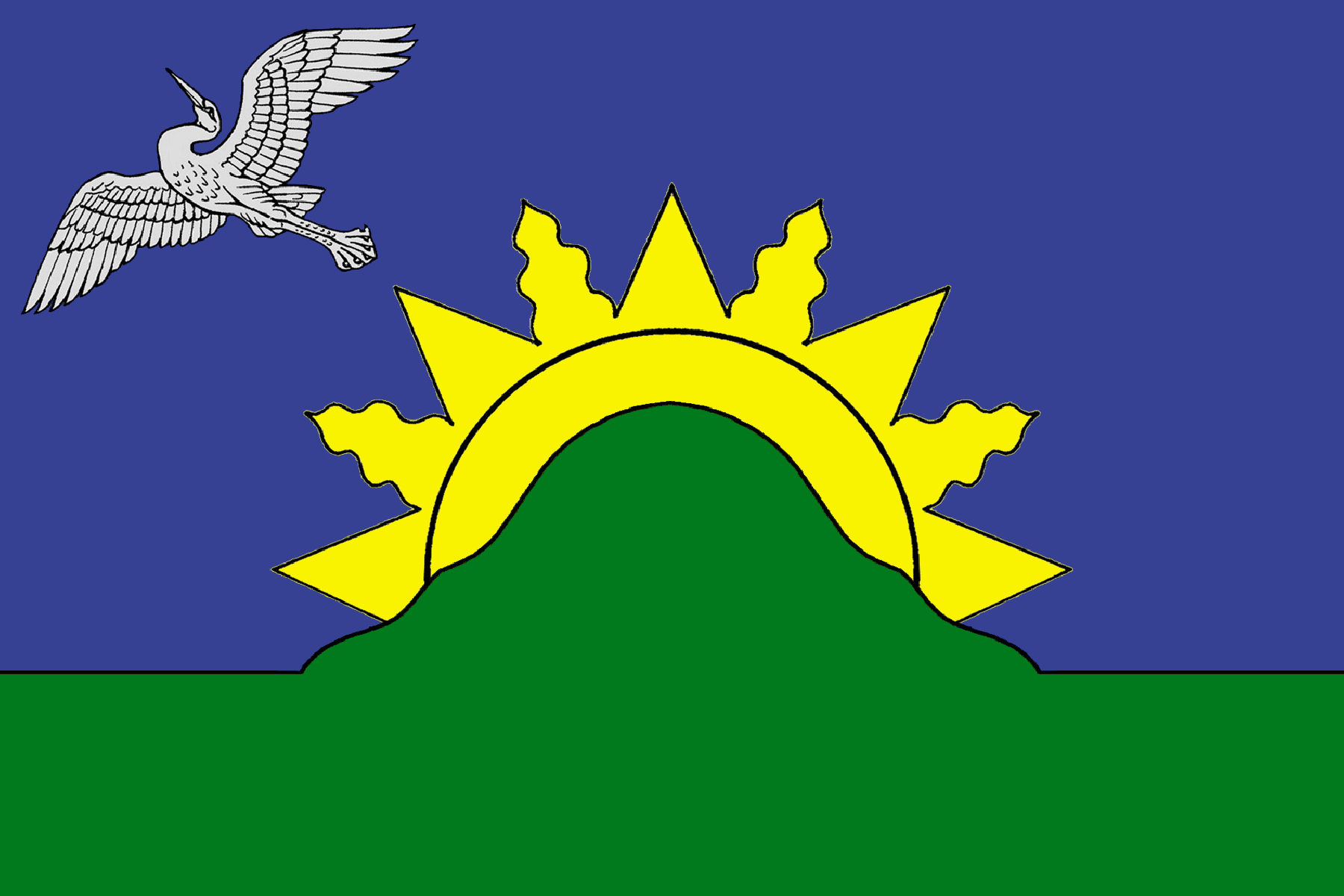 Flag of Batetsky rayon (Novgorod oblast).png