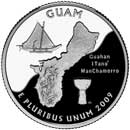 Квотер, посвященный территории США Гуам
