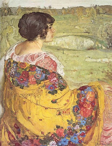 Бродский И. Портрет Л. М. Бродской. 1913