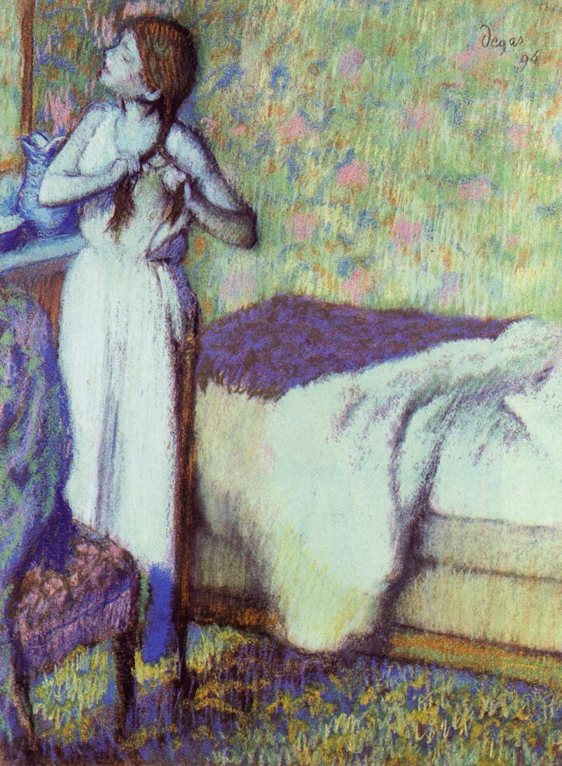 Degas - Young Girl Braiding Her Hair, 1894.jpg