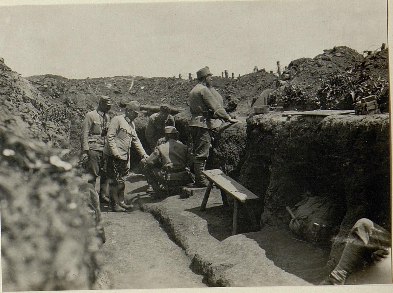Визит Гофмана на позиции 19-го полка ландвера, 1916 г.