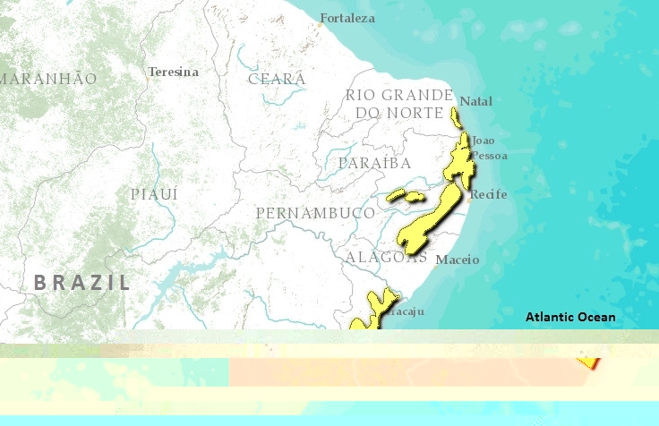 Pernambuco interior forests map.jpg