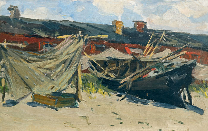 Штейнмиллер Н. Лодки на берегу. 1951