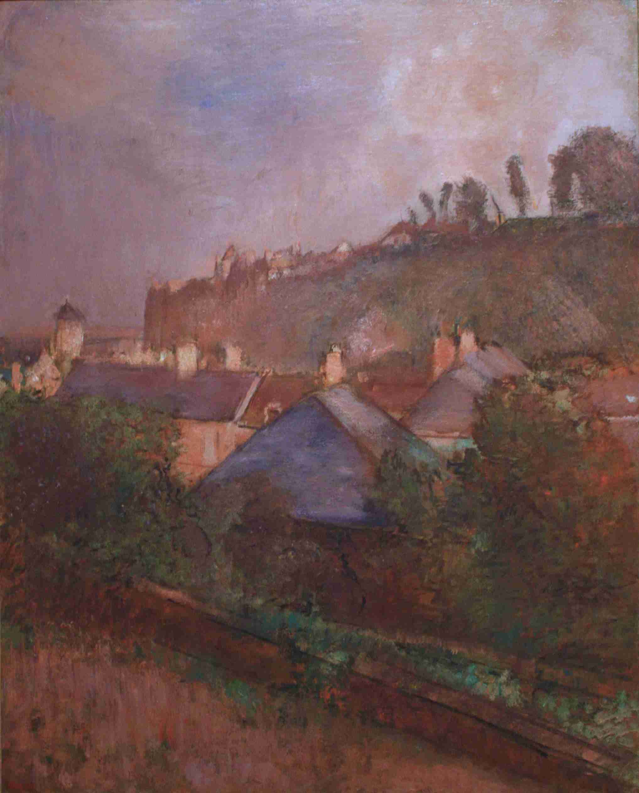 Edgar Degas - Houses at the Foot of a Cliff (c. 1895-98).jpg