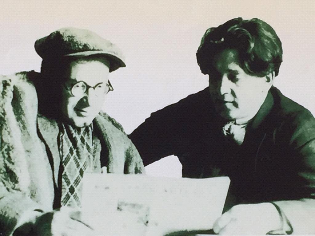 1930е годы. Слева И. В. Ильинский, справа А. Е. Хейфец. Фото из семейного архива