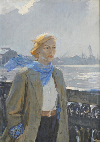 Афонина Т. Портрет О. Берггольц. 1964