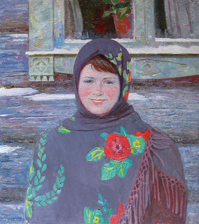 Борисов В. Деревенская девушка. 1986
