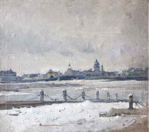 Файл:Чеснокова -Вид на Неву с Мытнинской набережной-1946-b.jpg