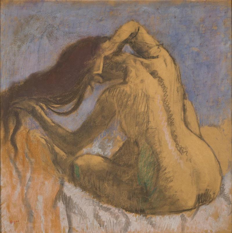 Degas - Femme se peignant, um 1897.jpg