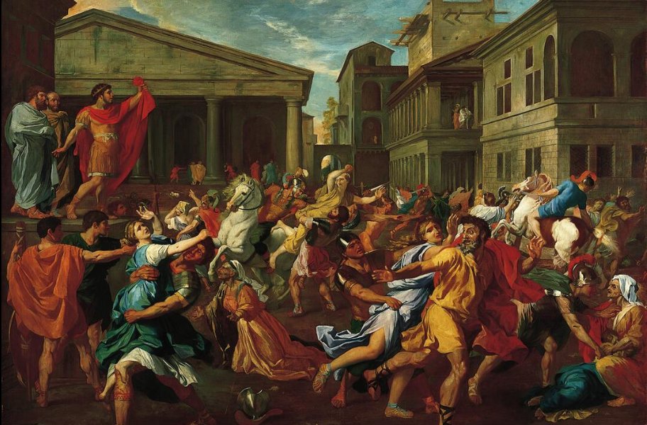 Degas - The Rape of the Sabines after Nicolas Poussin, Circa 1862.jpg