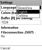 Настройки.
