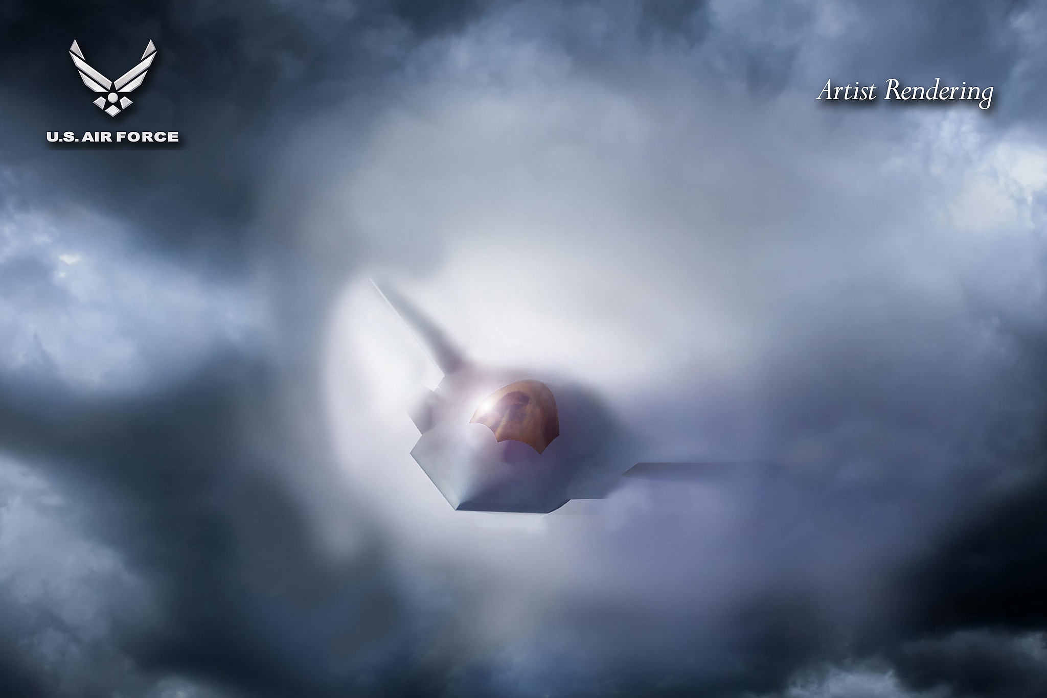 Презентация F-47 в облаке (рендер)