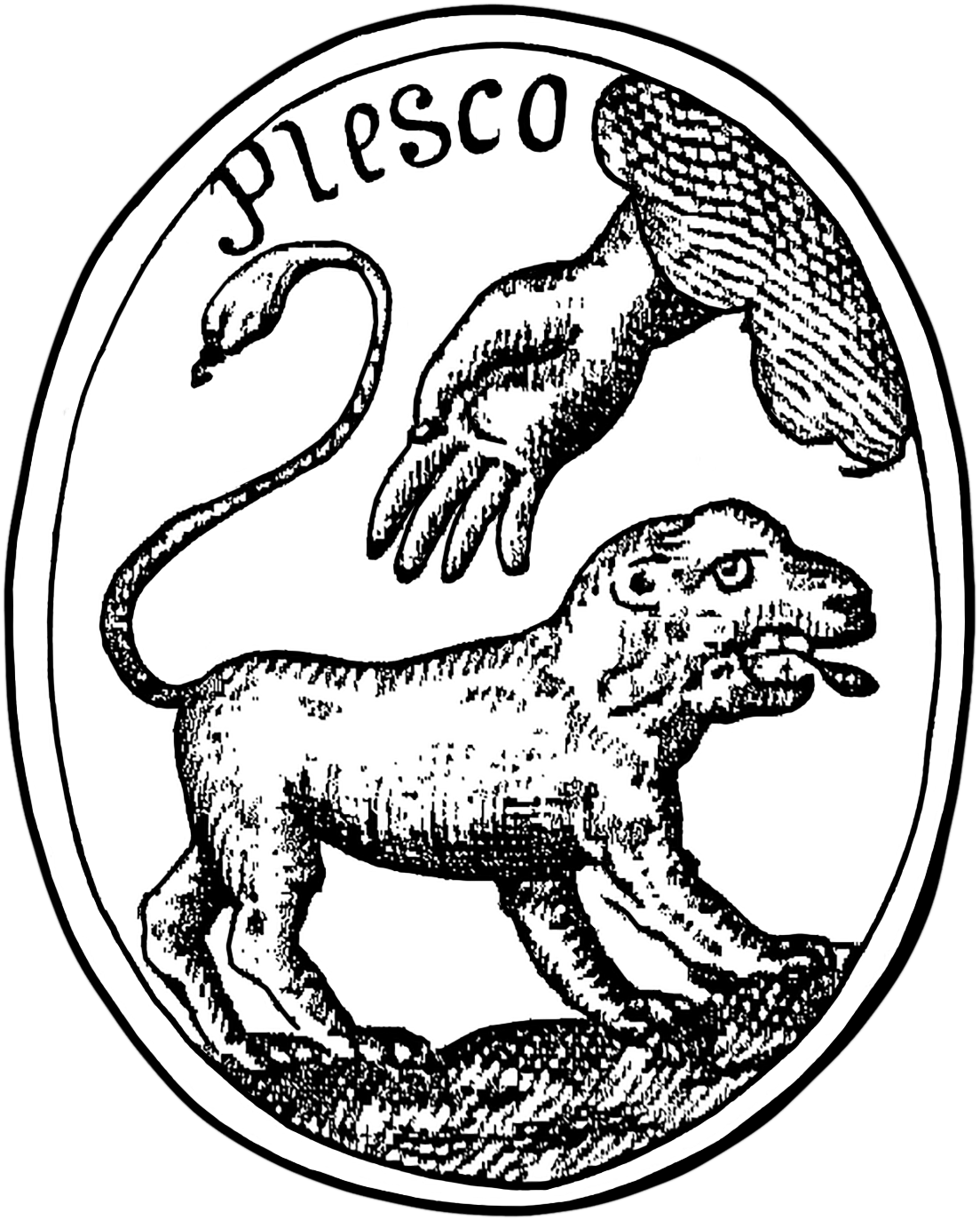 Файл:Seal of Russia (1699, Johann-Georg Korb) Plesco.png