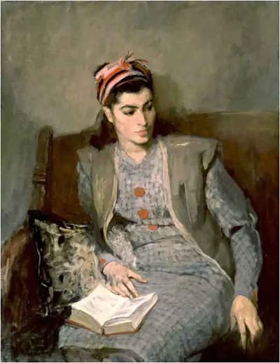 «Орешников В. Портрет жены. 1945. Пермская картинная галерея.»