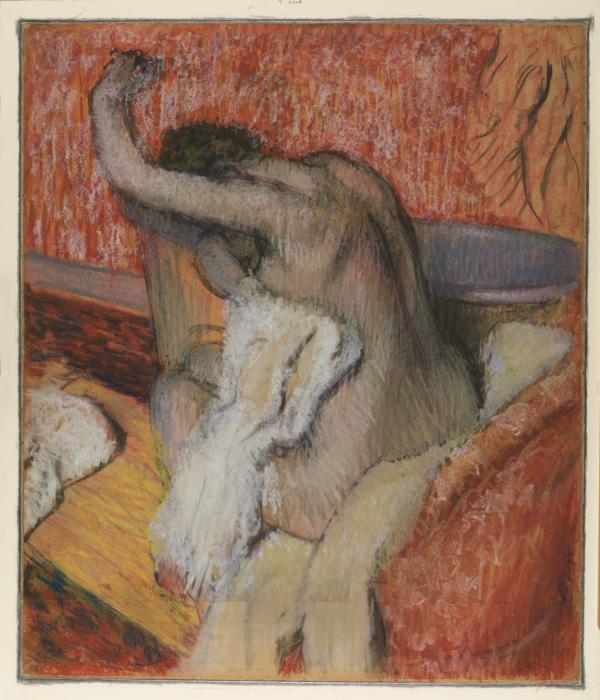 Degas - After the bath - woman drying herself, Circa 1895, D.1932.SC.27.jpg