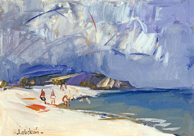 Лавский И. Пляж в Гудауте. 1962