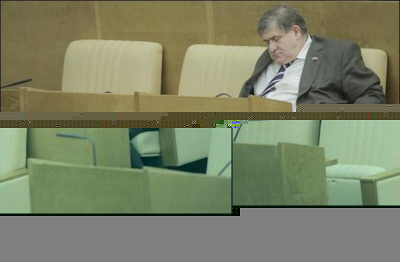 Хесин спит в Госдуме, в полном одиночестве