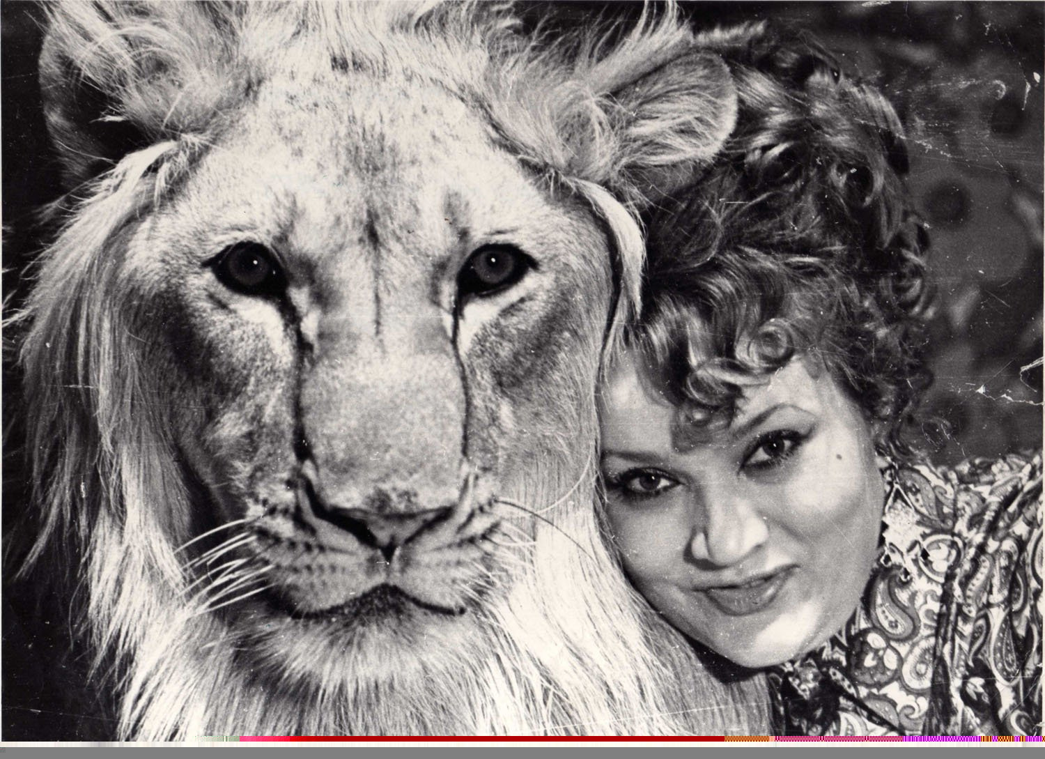 Файл:Нина Берберова с львом Кингом. Фотография с дарственнлй надписью Вере Чаплиной.jpg
