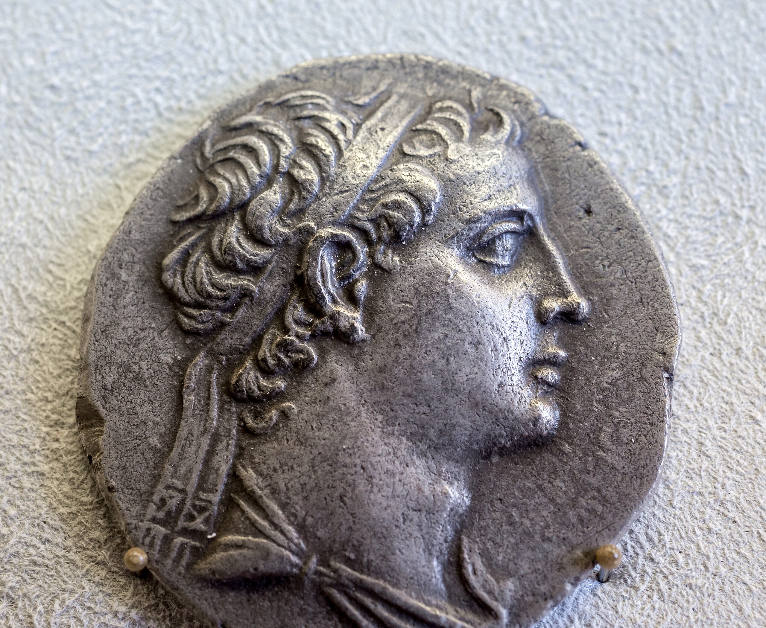 Thrace - king Mostis - 130-100 BC - silver tetradrachm - bust of Mostis - Athena Nikephoros - Berlin MK BM.jpg