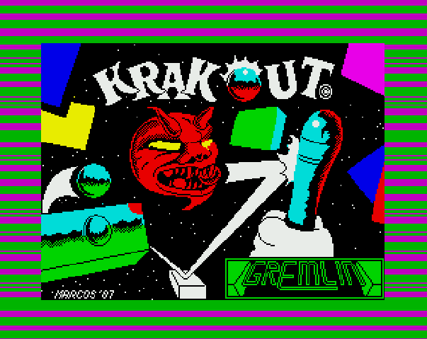 Загрузочный экран Krakout