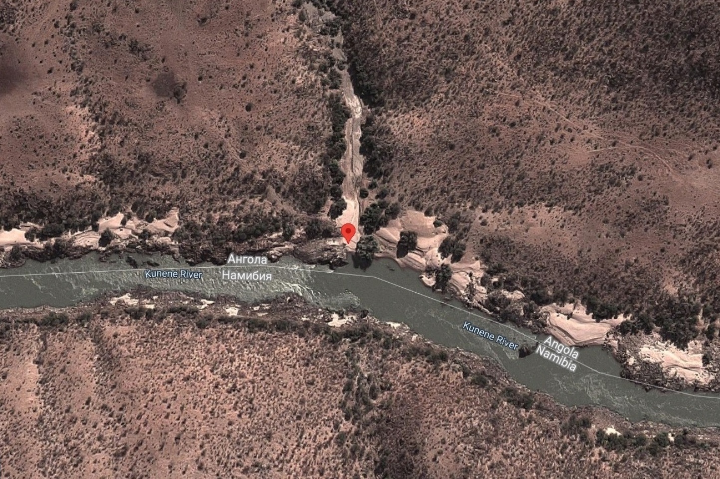 Файл:Намибия, река Кунене (карта Гугл).jpg