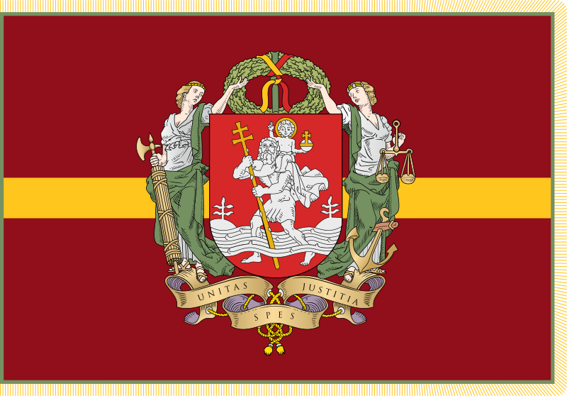 Файл:Репрезентационный флаг Вильнюса.png