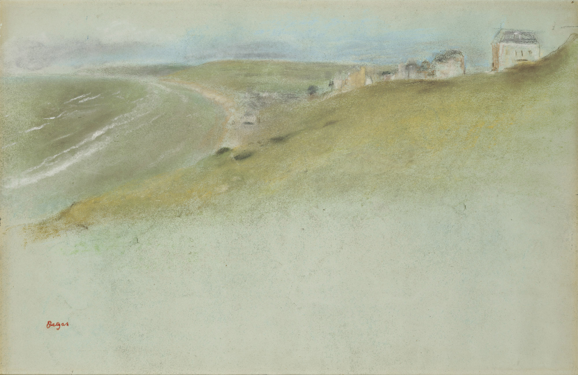 Degas - Houses on a Cliff Overlooking the Sea, c. 1869, 1957.620.jpg