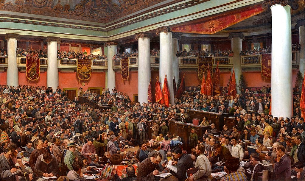 Бродский И. Торжественное открытие II конгресса Коминтерна. 1924