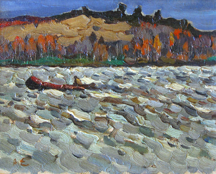 Ерёмин А. Бурное озеро. 1970