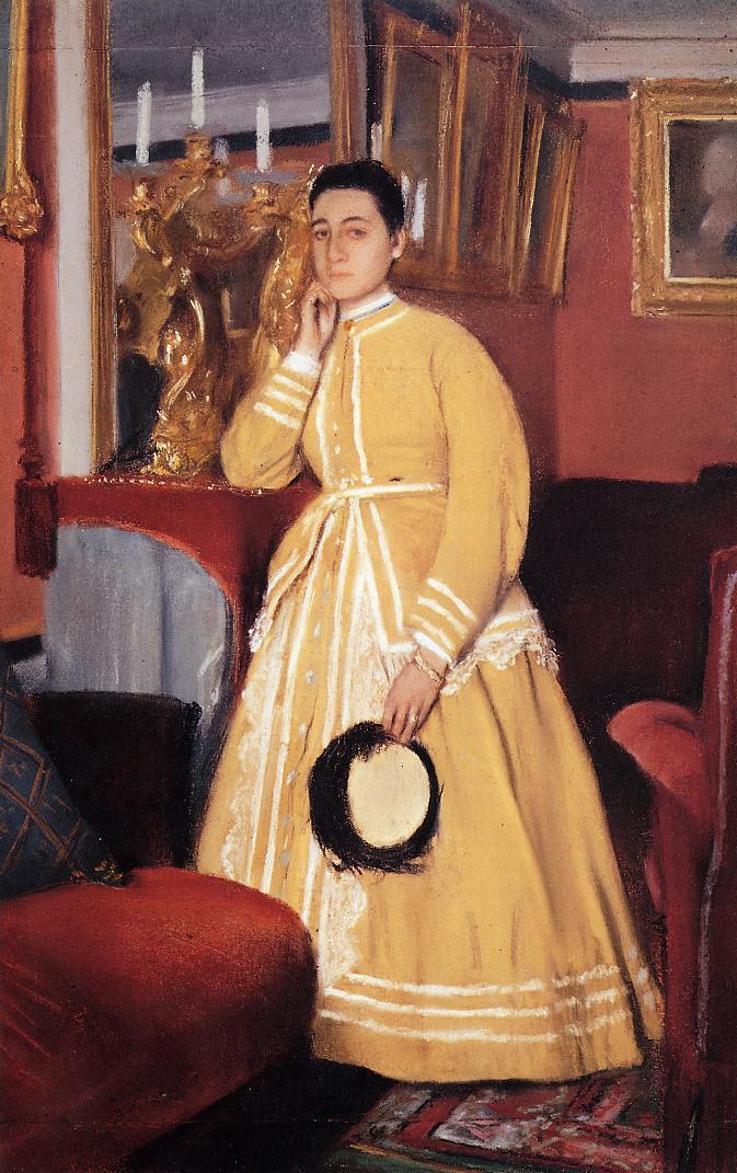 Degas - Portrait of Madame Edmondo Morbilli, nee Therese De Gas, circa 1869.jpg