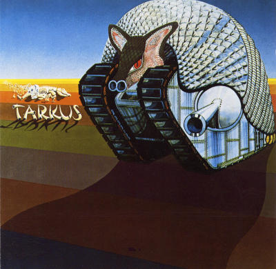 Обложка альбома «Tarkus» (ELP, 1971)