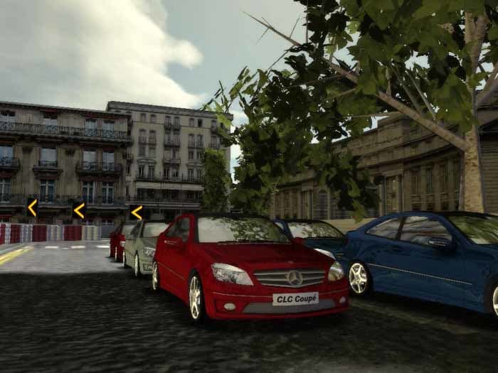Файл:Главное меню игры с красным Mercedes-Benz CLC 350 Sport.jpg