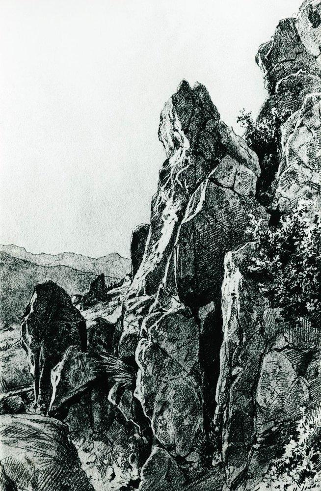 Гурзуф. Скалы. 1879