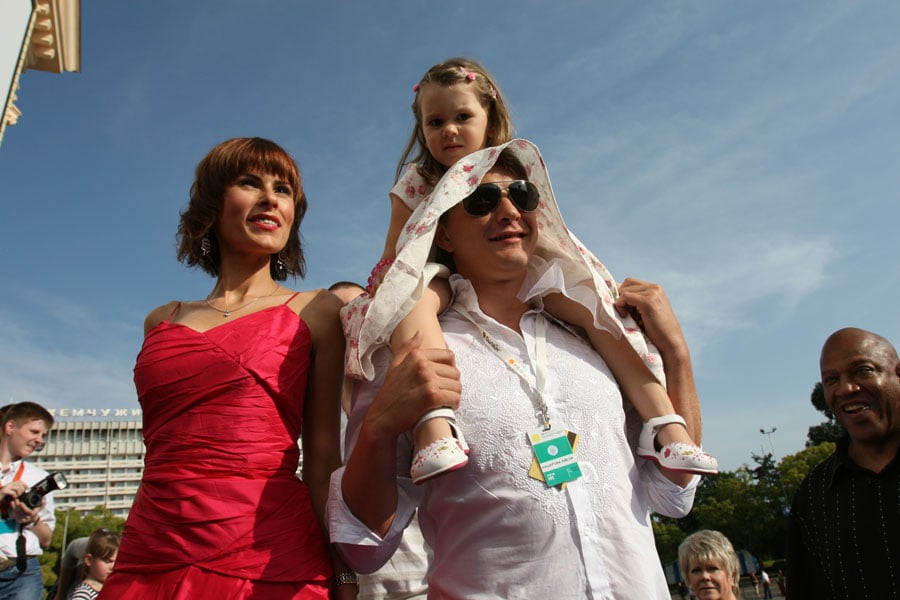 Лиза Круцко, Марат Башаров и дочь Амели
