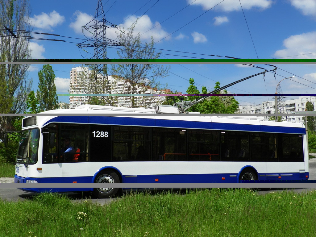 Троллейбус АКСМ-321 на Ботанике, у Ворот города, Кишинёв.jpg