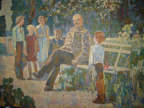 Дорофеев Александр Вячеславович. «Ленин и дети». 1980 г.
