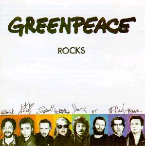 Обложка альбома «Greenpeace Rocks» (Чайф, БГ, Джоанна Стингрей, Наутилус Помпилиус и др., 1993)
